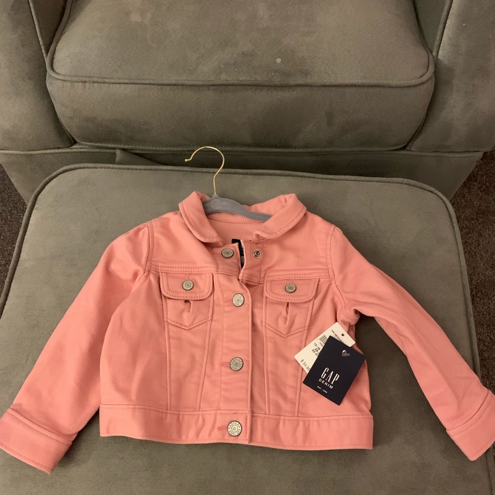 Beautiful pink baby gap jean jacket